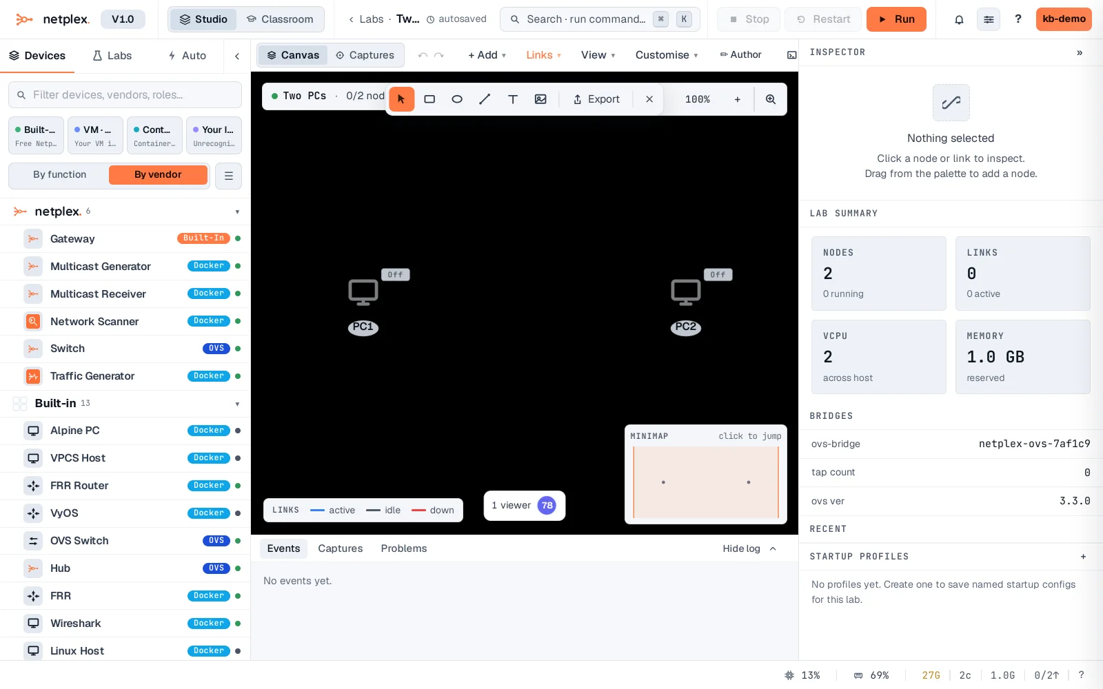 Step 3: Connect two nodes