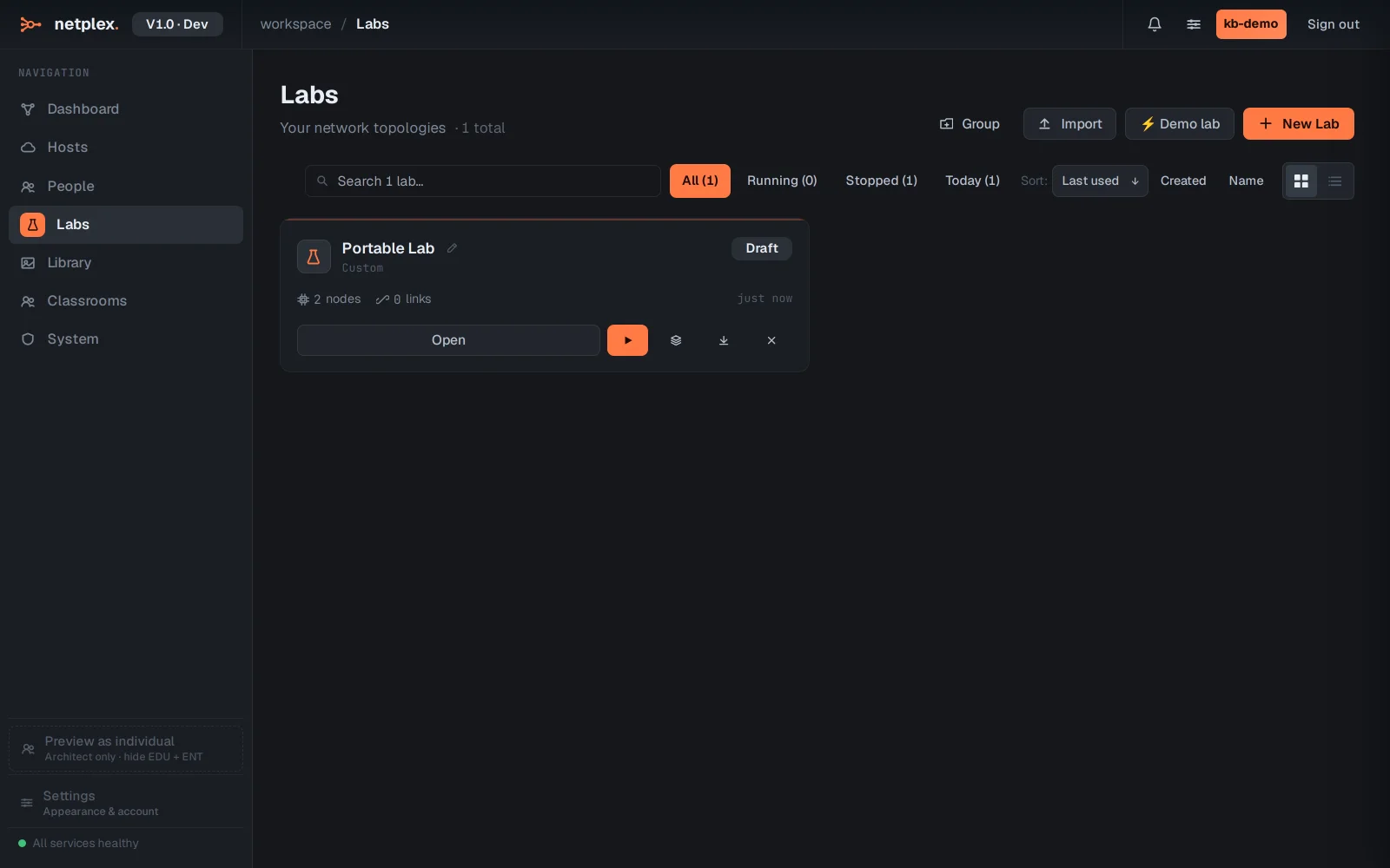 Step 1: Export and import labs (.npx)