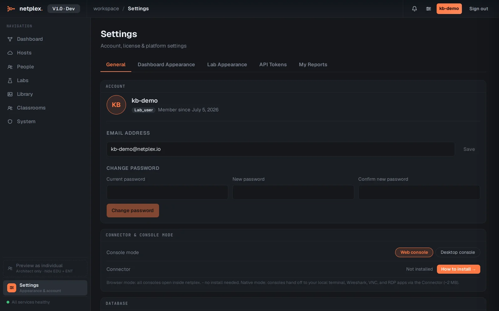 Step 1: General preferences: language, accent, text size