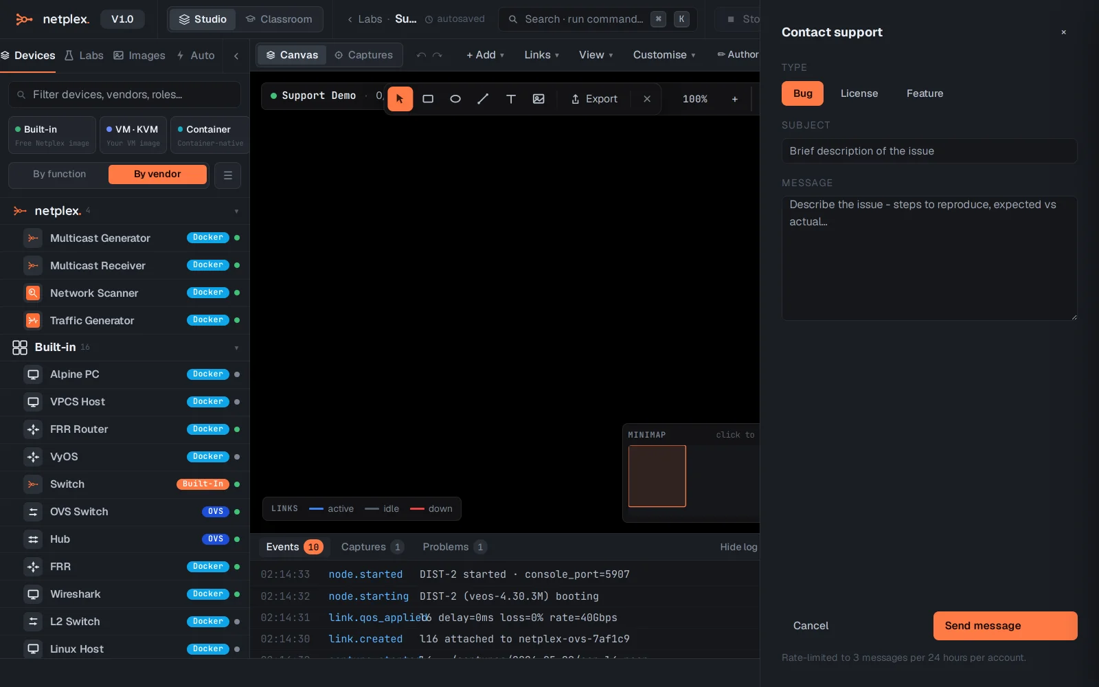 Step 1: Get support and send diagnostics