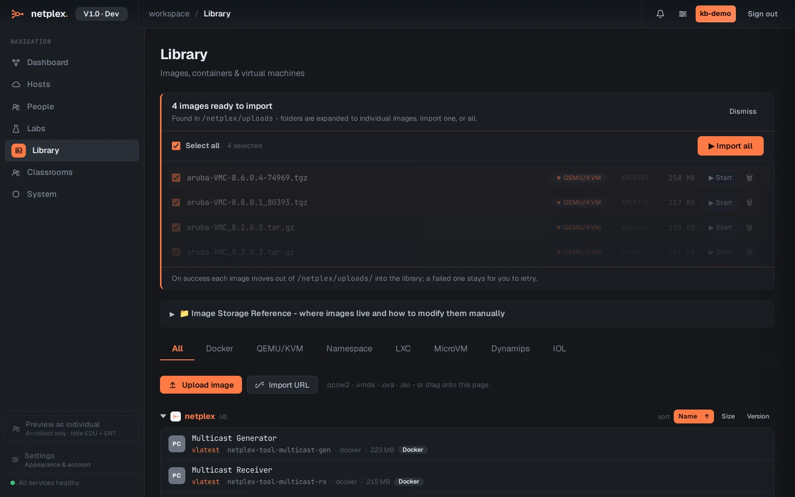 Step 1: Import images into the Library