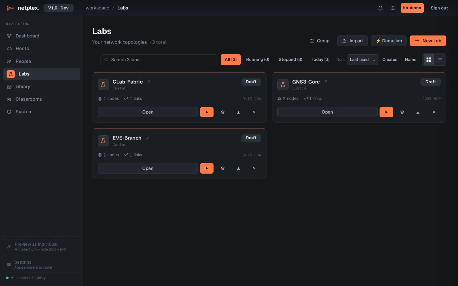 Step 2: Import from EVE-NG, GNS3 or ContainerLab