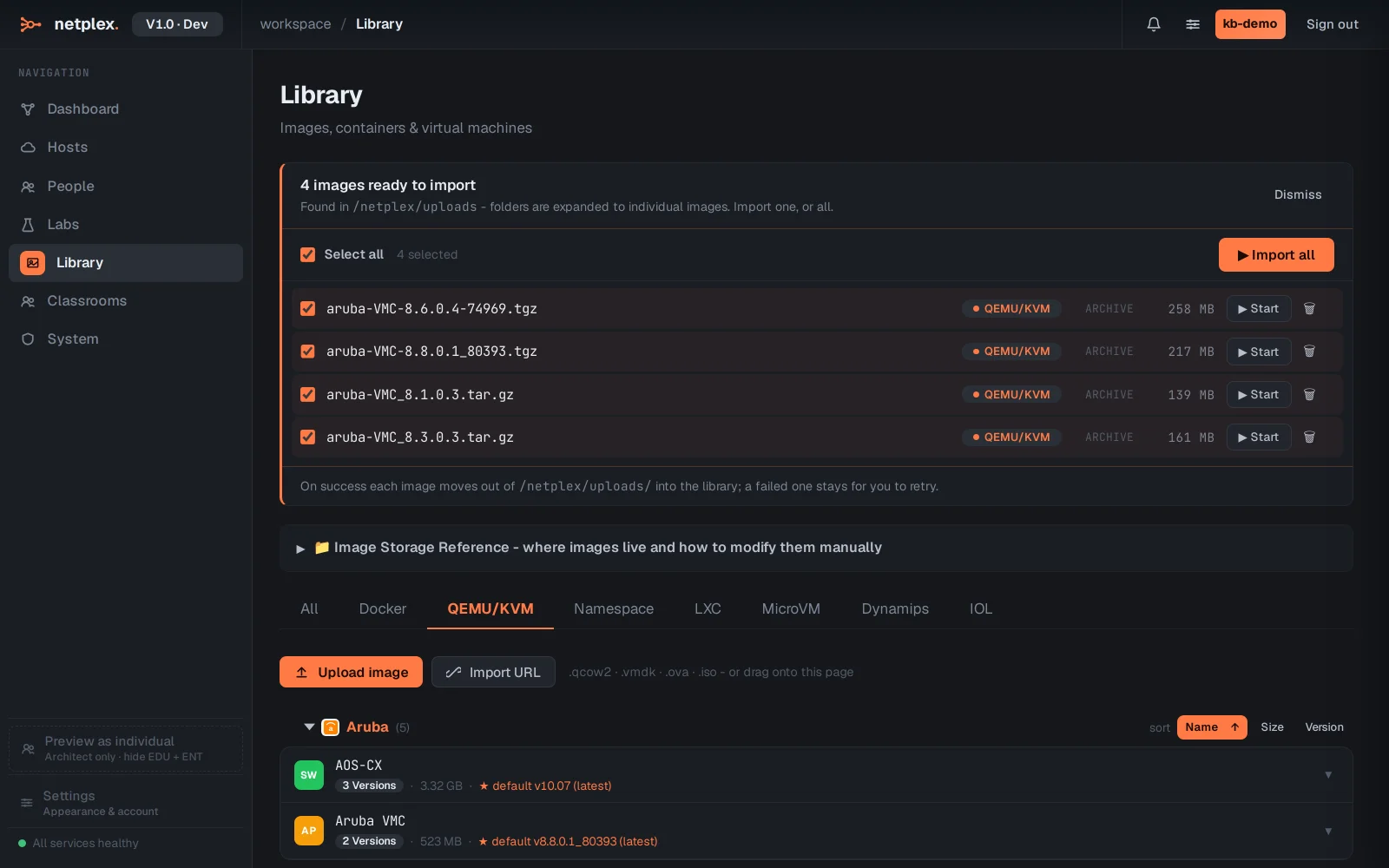 Step 2: How to import a QEMU / qcow2 VM image (vIOS, ASAv, vSRX)