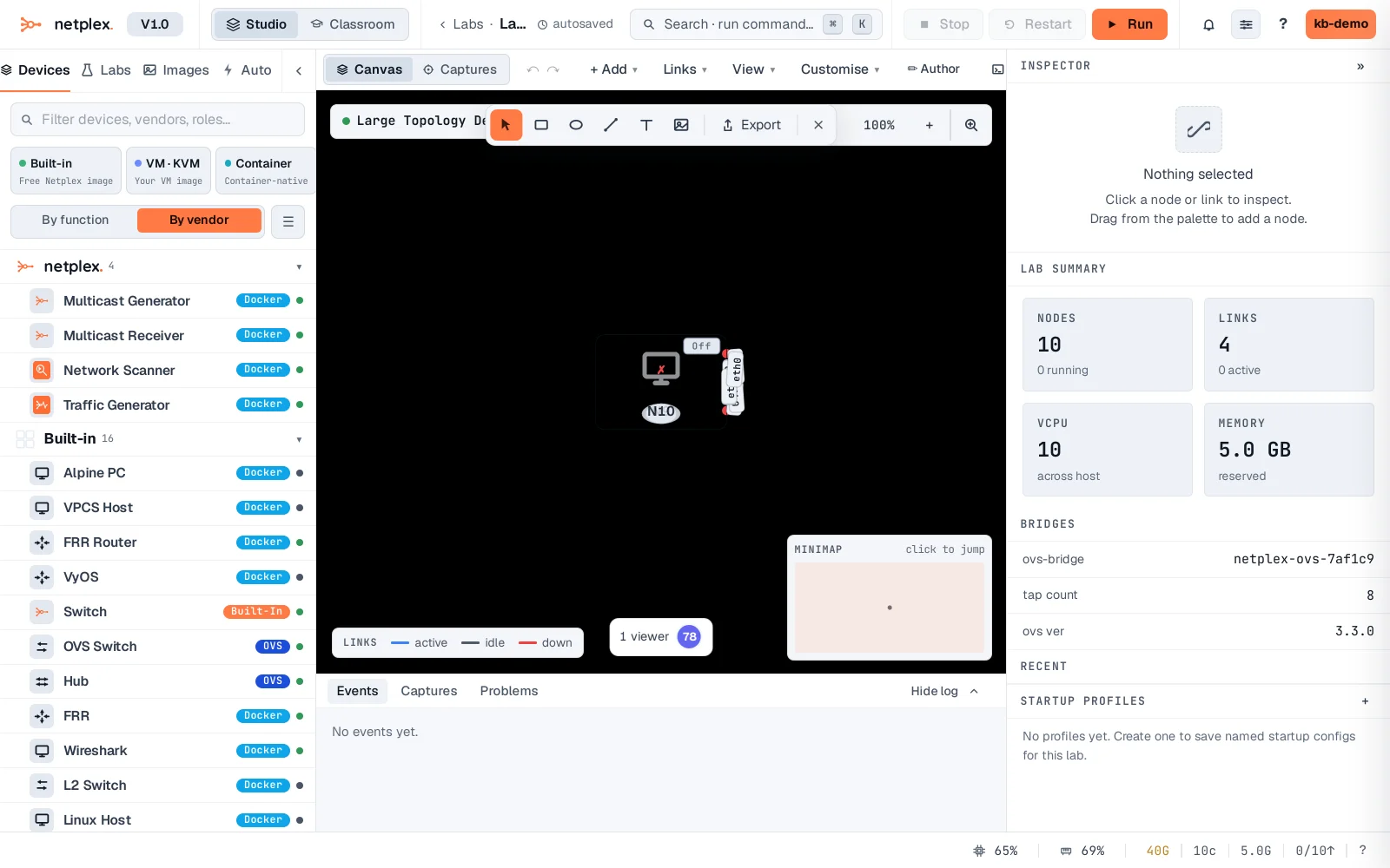 Step 1: Working with large topologies