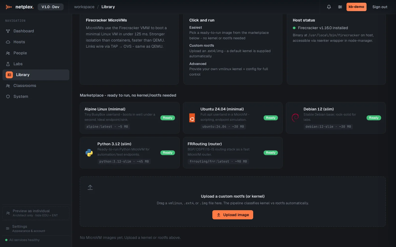 Step 2: MicroVMs: Firecracker-backed nodes from the marketplace