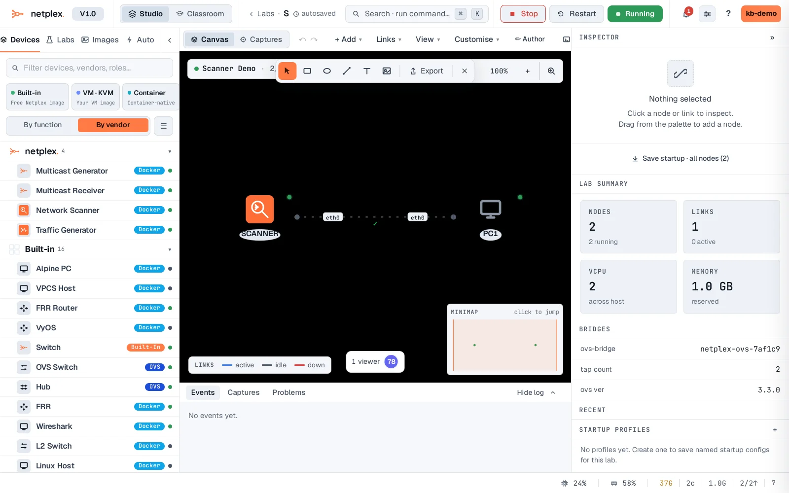 Step 1: Scan your lab with the Network Scanner