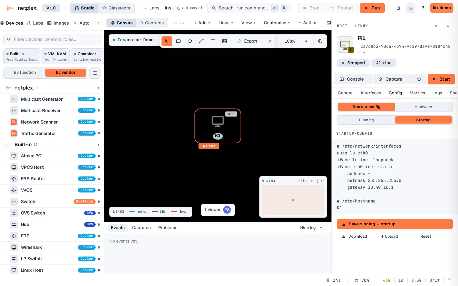 Step 3: The node Inspector