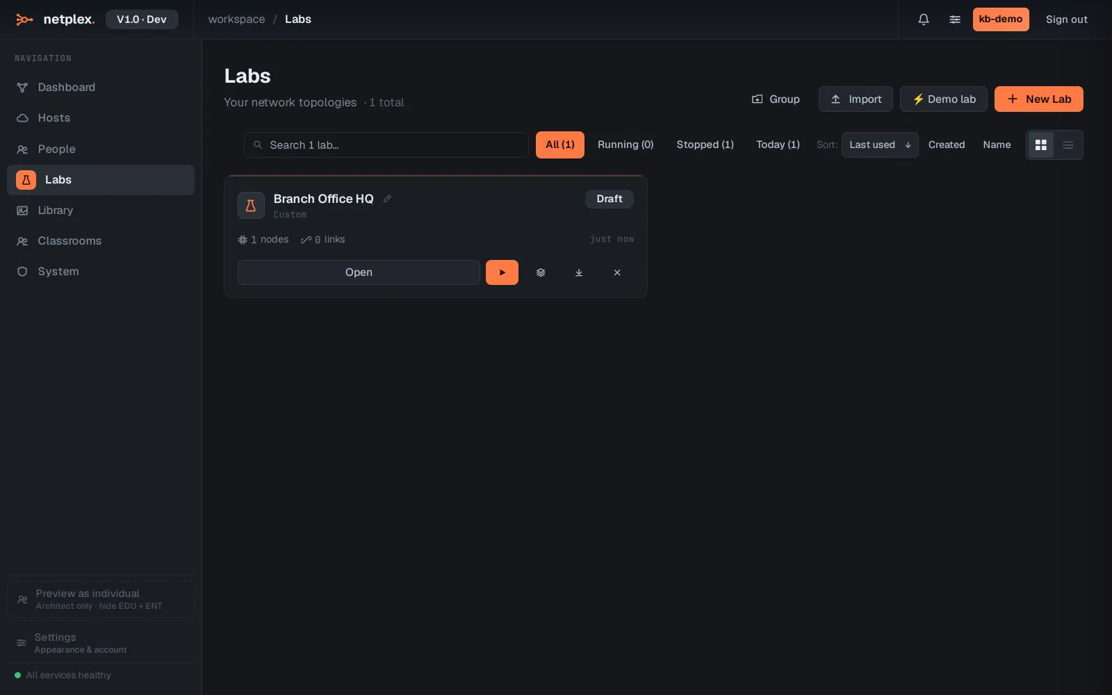 Step 2: Rename and duplicate a lab