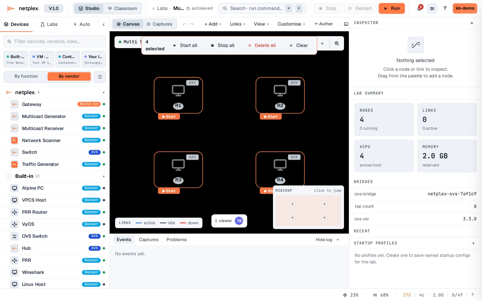 Step 1: Select multiple nodes at once