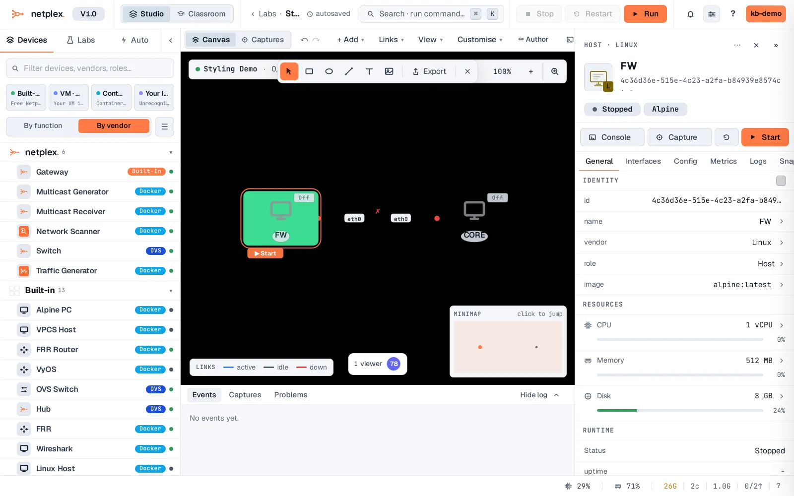 Step 2: Style individual nodes and links
