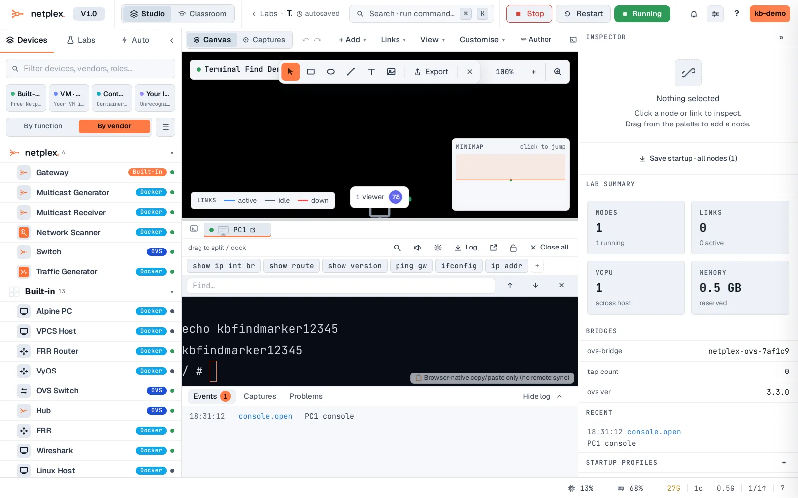 Step 1: Find text in a console's scrollback