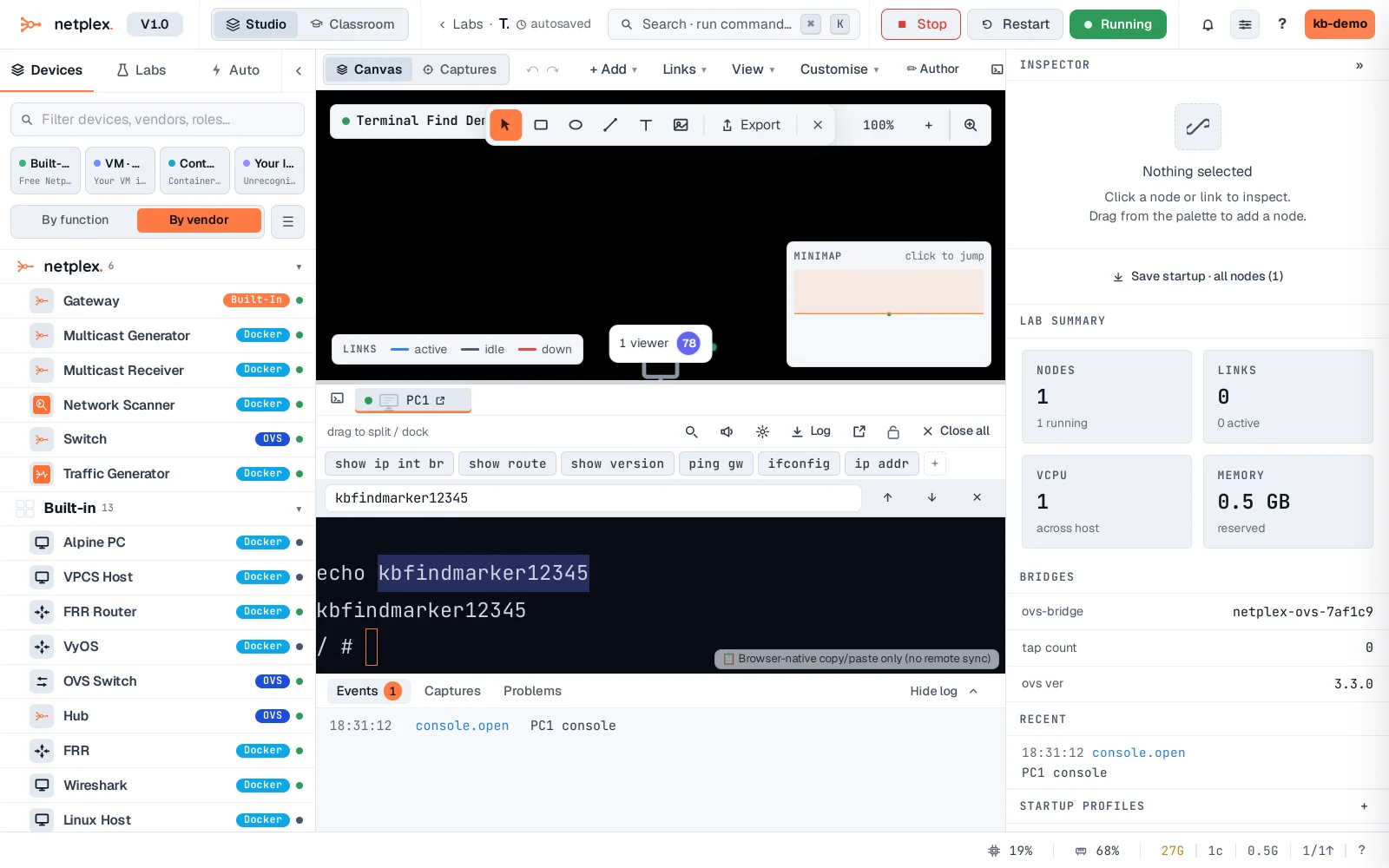 Step 2: Find text in a console's scrollback