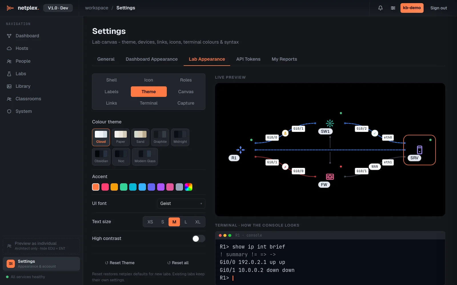 Step 1: Themes and terminal colours